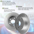 Front Rear Disc Rotors Brake Pads for Toyota Camry Avalon ES350 ES300h