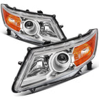 2X Halogen Chrome Headlights Assembly for Honda Odyssey (2011–2017)