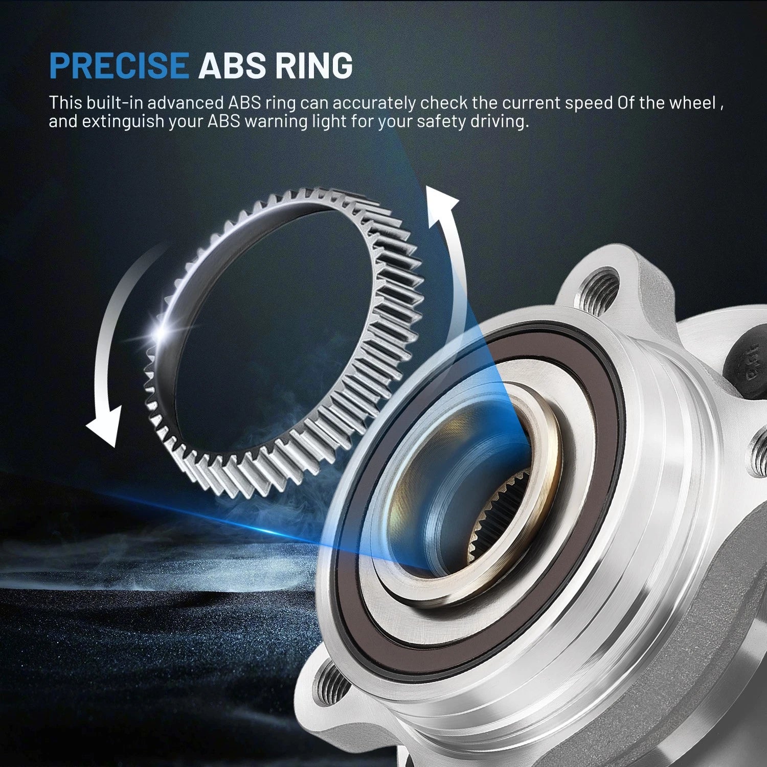 Front Wheel Bearing & Hub Pair for 2010–2019 Ford Taurus, Lincoln MKS, MKT