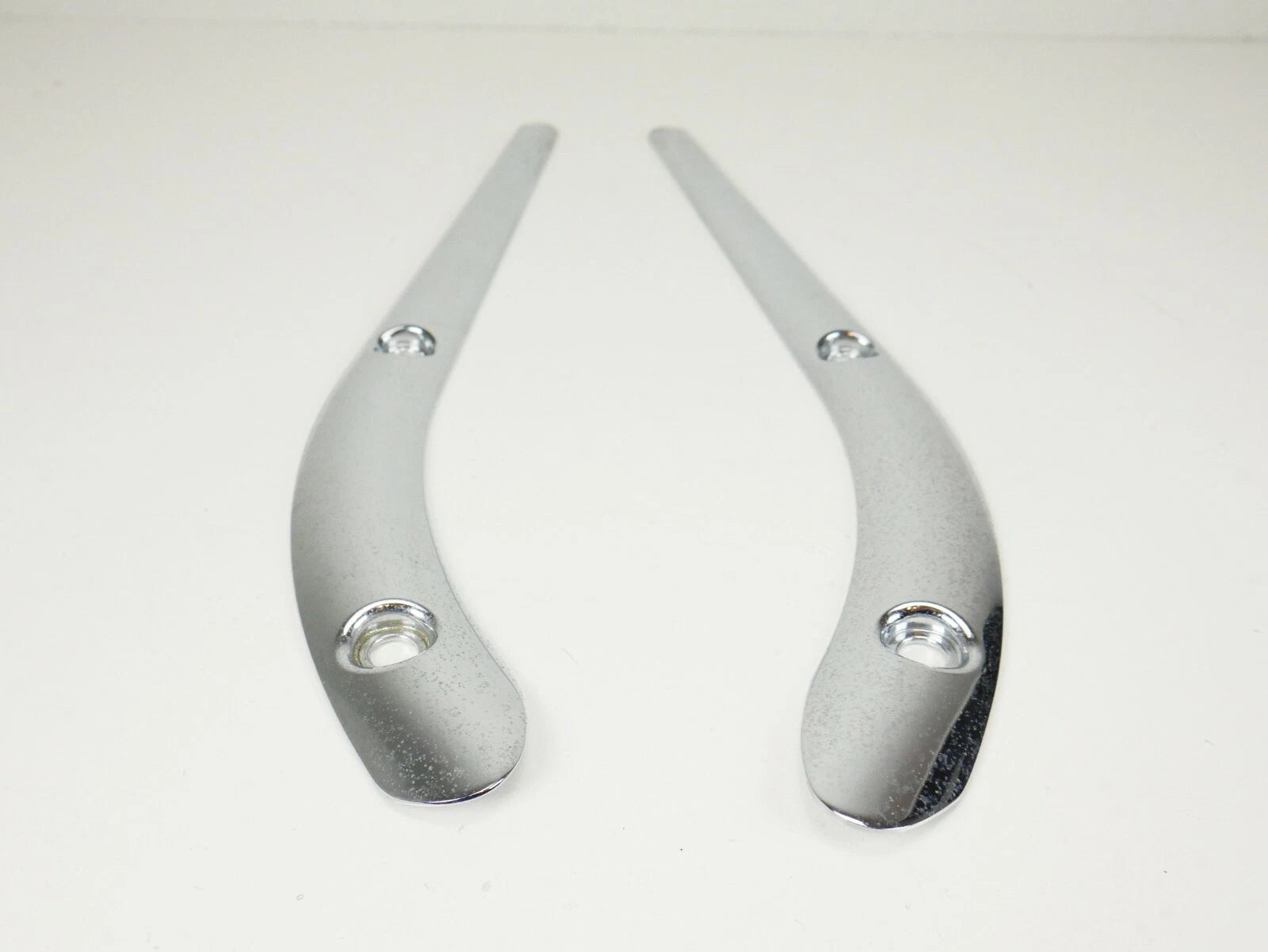 Pair of Chrome Rear Strut Covers for Harley CVO Softail Springer (2006–2007)
