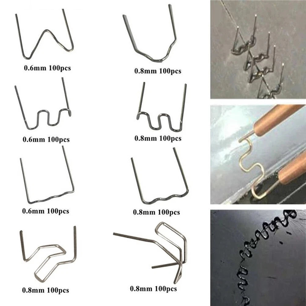 800 PCS Plastic Repair Welding Nails for Car Bumper (Standard Pre Cut)
