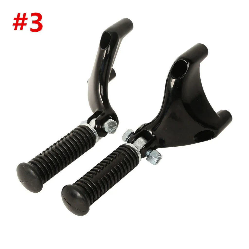 Black Passenger Foot Pegs for Harley Sportster XL883 1200 (2004-2013)