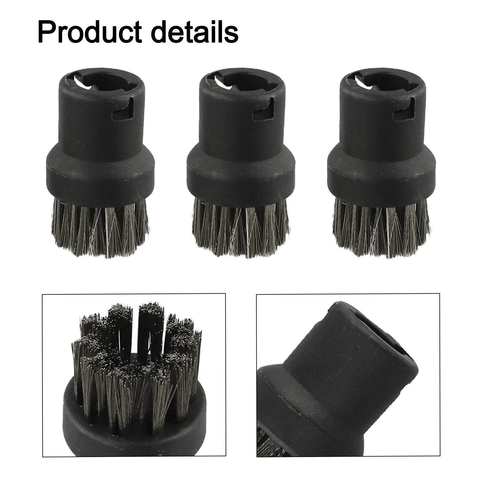 3X Cleaning Solution with Stainless Steel Wire Brushes for Karcher Models
