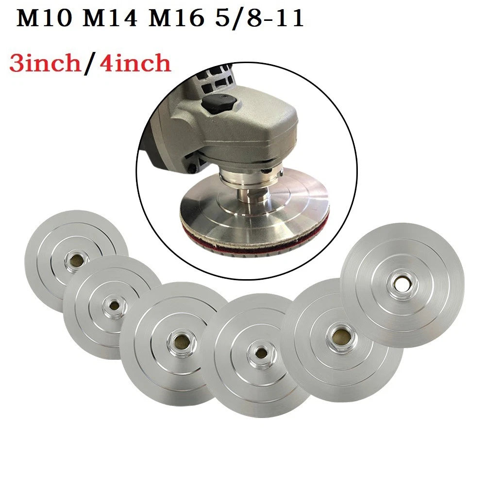 Aluminum Polishing Pad Backing Holder for 4 Inch Diamond Pads