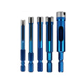 Granite Hole Opener Set of 6 with Hexagonal Shank Diamond Grit 5-12mm