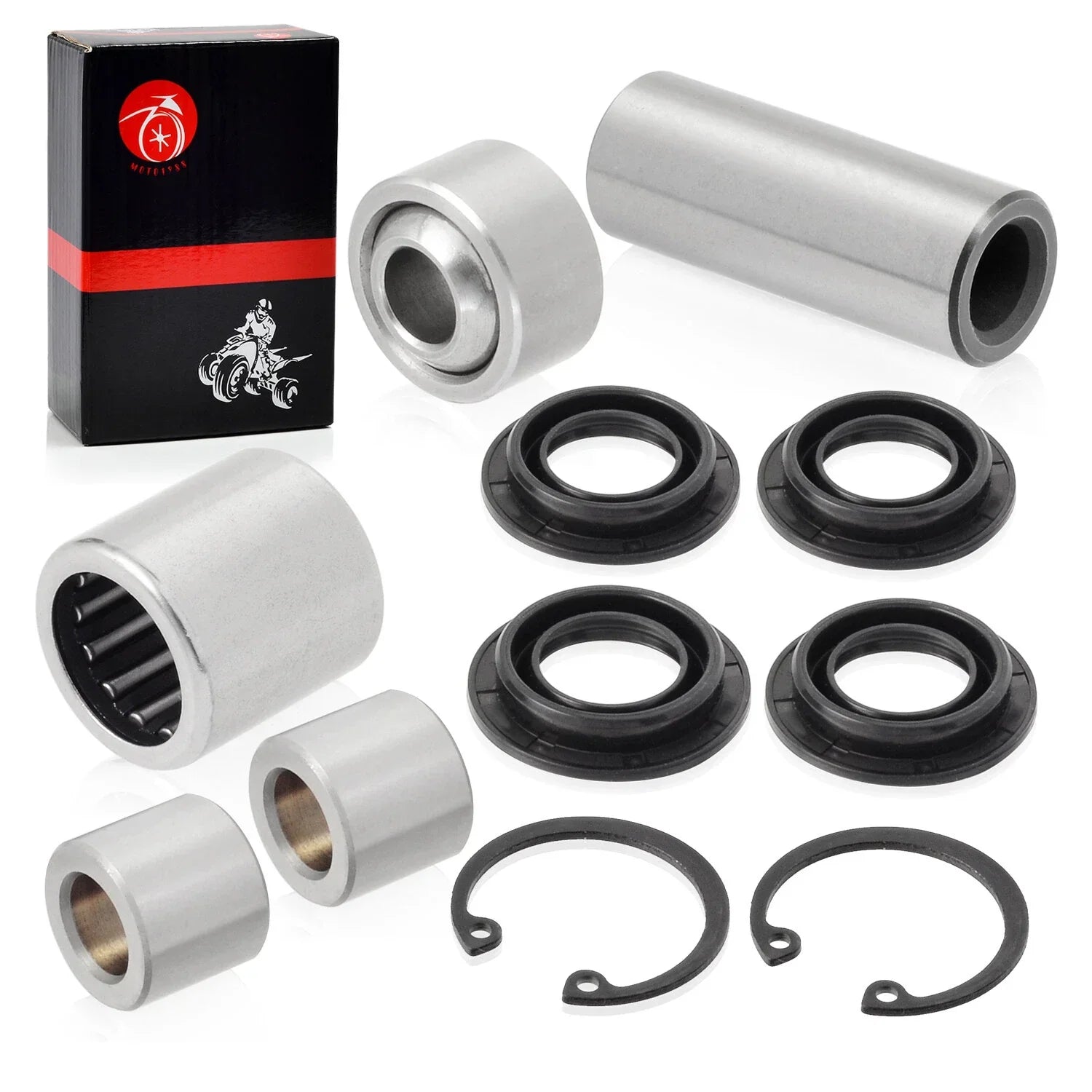 4x Front A Arm Bearing Bushing Upper & Lower for Kawasaki KFX700 (2004–2011)