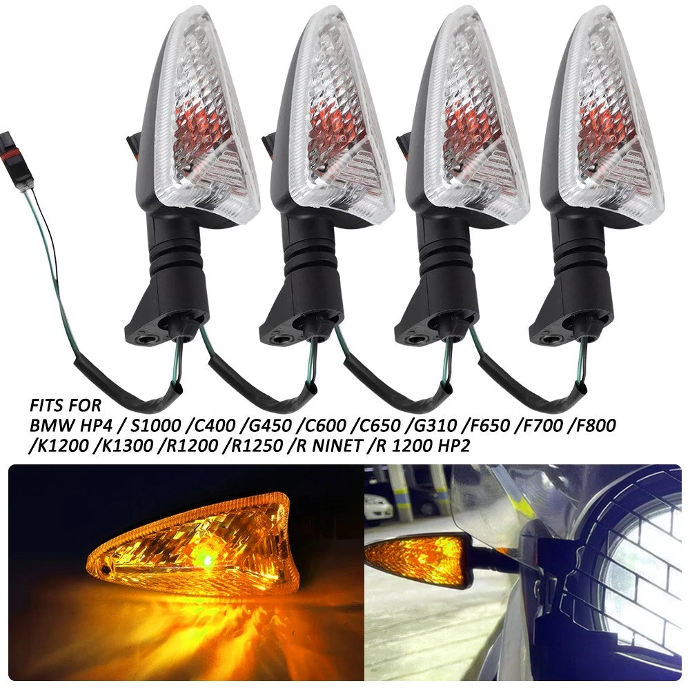 Set of 4 Turn Signal Indicator Lights for BMW F800R F800S F800ST K1200R R1200GS HP2