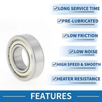 Deep Groove Ball Bearing P4 for Scooter Skateboard Wheel (32x65x17mm)