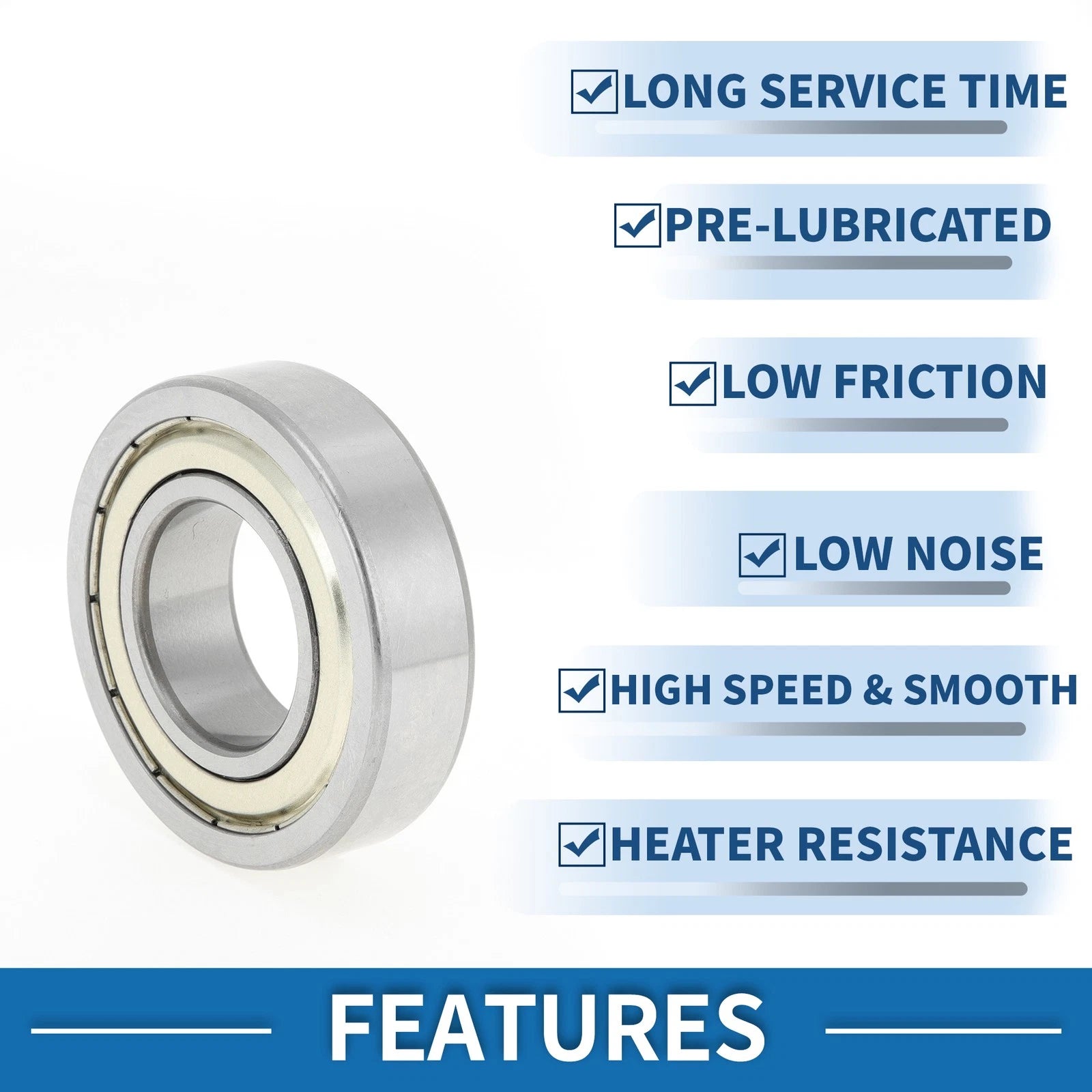 Deep Groove Ball Bearing P4 for Scooter Skateboard Wheel (32x65x17mm)