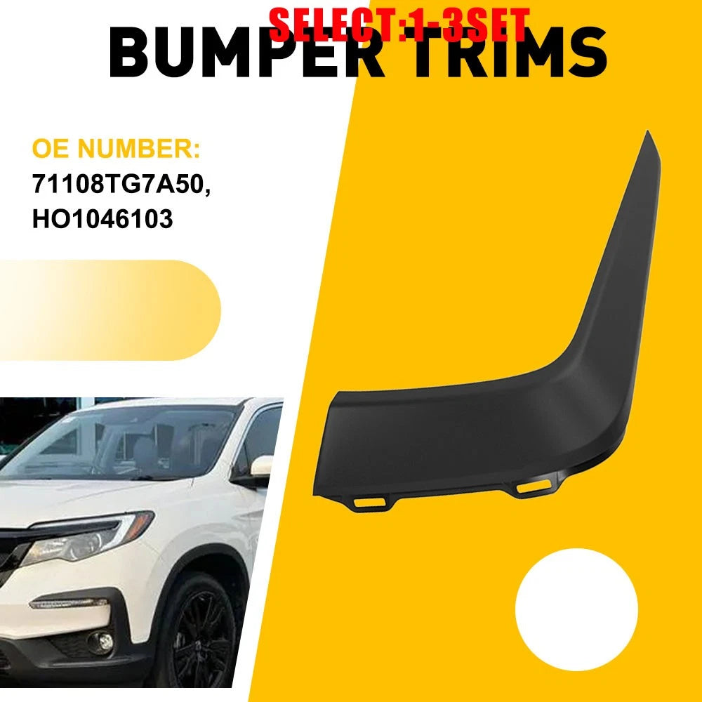 Front Left Upper Bumper Trim Molding for Honda Pilot (2019–2022) 71108TG7A50