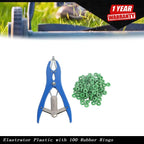 Castration Bander with 100 Rings for Cattle Goat Cow