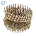 Set of 7200 Galvanized Coil Roofing Nails 7/8" × 0.12" 3/8" Head