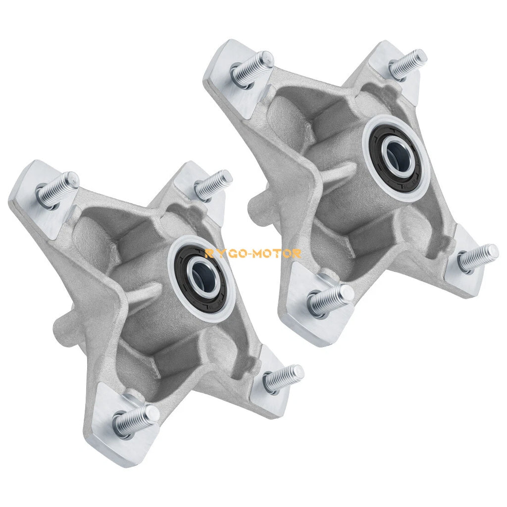 2 Front Wheel Hubs w/Studs Seals Bearings for Yamaha Raptor 660R 700 YFZ450 450R
