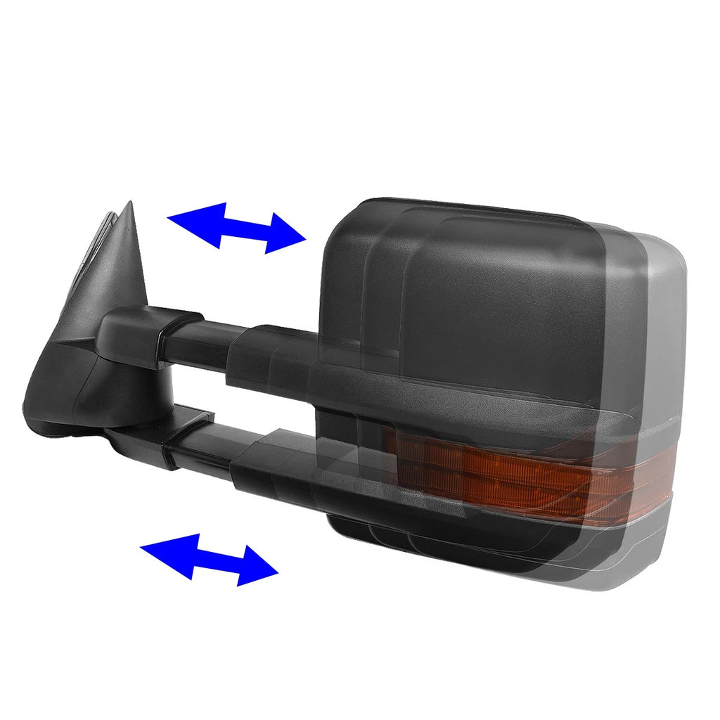 Power Heated LED Turn Signal Towing Mirror for Chevy Silverado GMC Sierra (1999–2002)