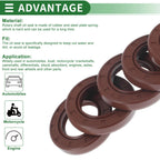 Set of 5 Oil Seal Ring 25x42x7mm FKM Rubber for Rotary Shaft