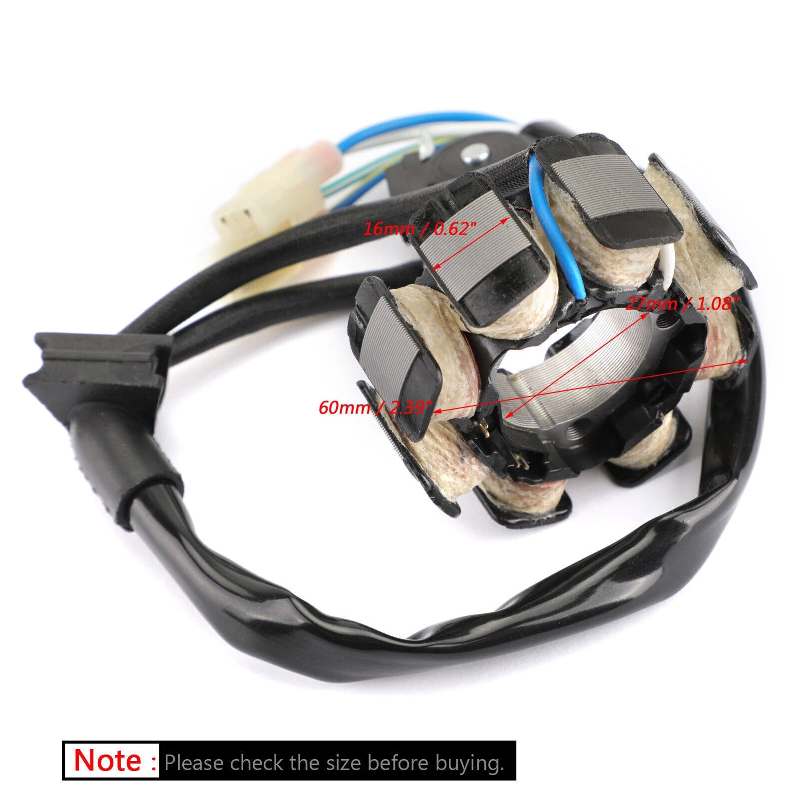 Alternator Stator Coil 8 Poles for Honda CRF250R (2004–2009) 31120-KRN-T9