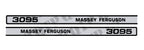 Bonnet Decal Set for Massey Ferguson 3095 (1990–1995)