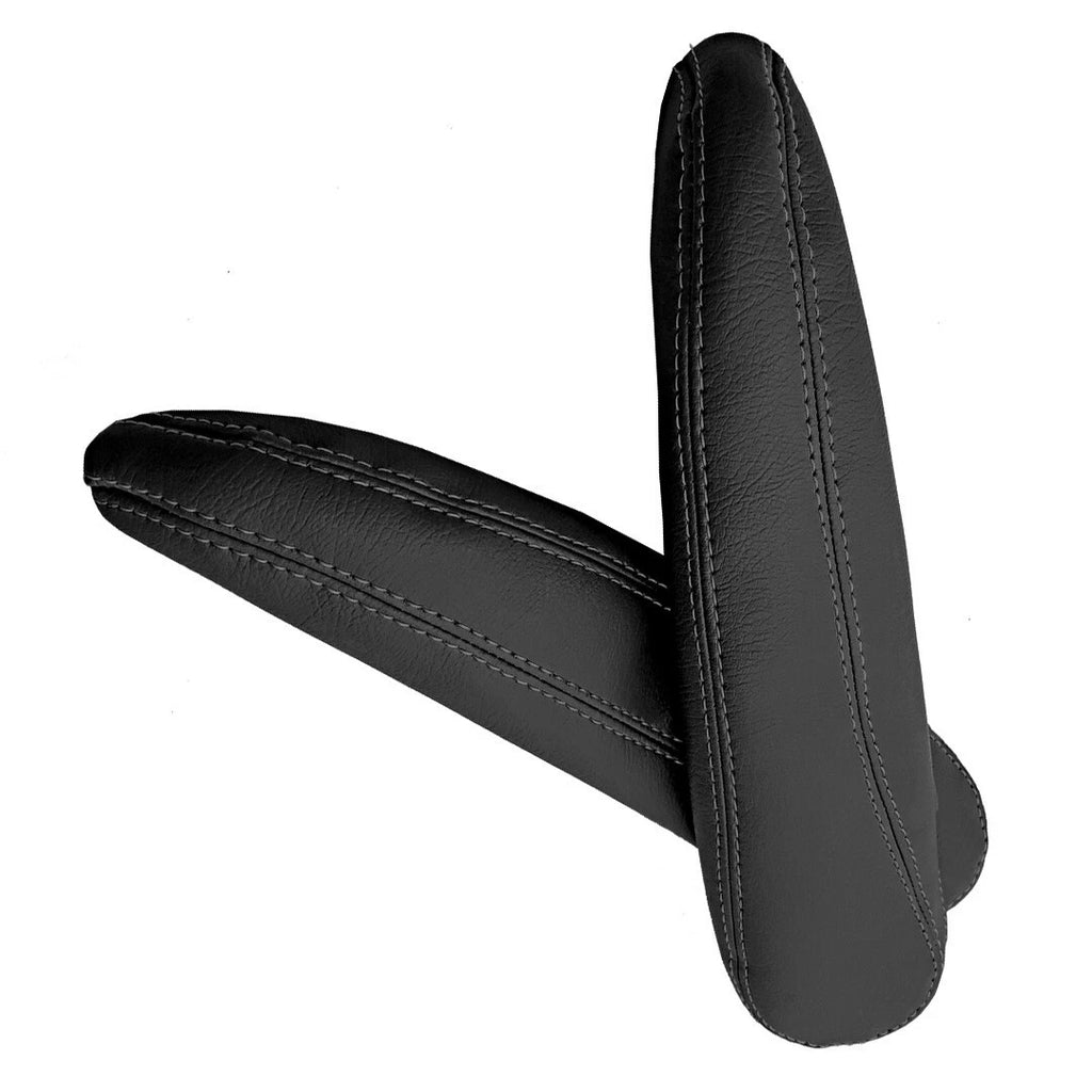 Seat Armrest Cover for Chrysler Pacifica (2017–2020) Black PVC Leather