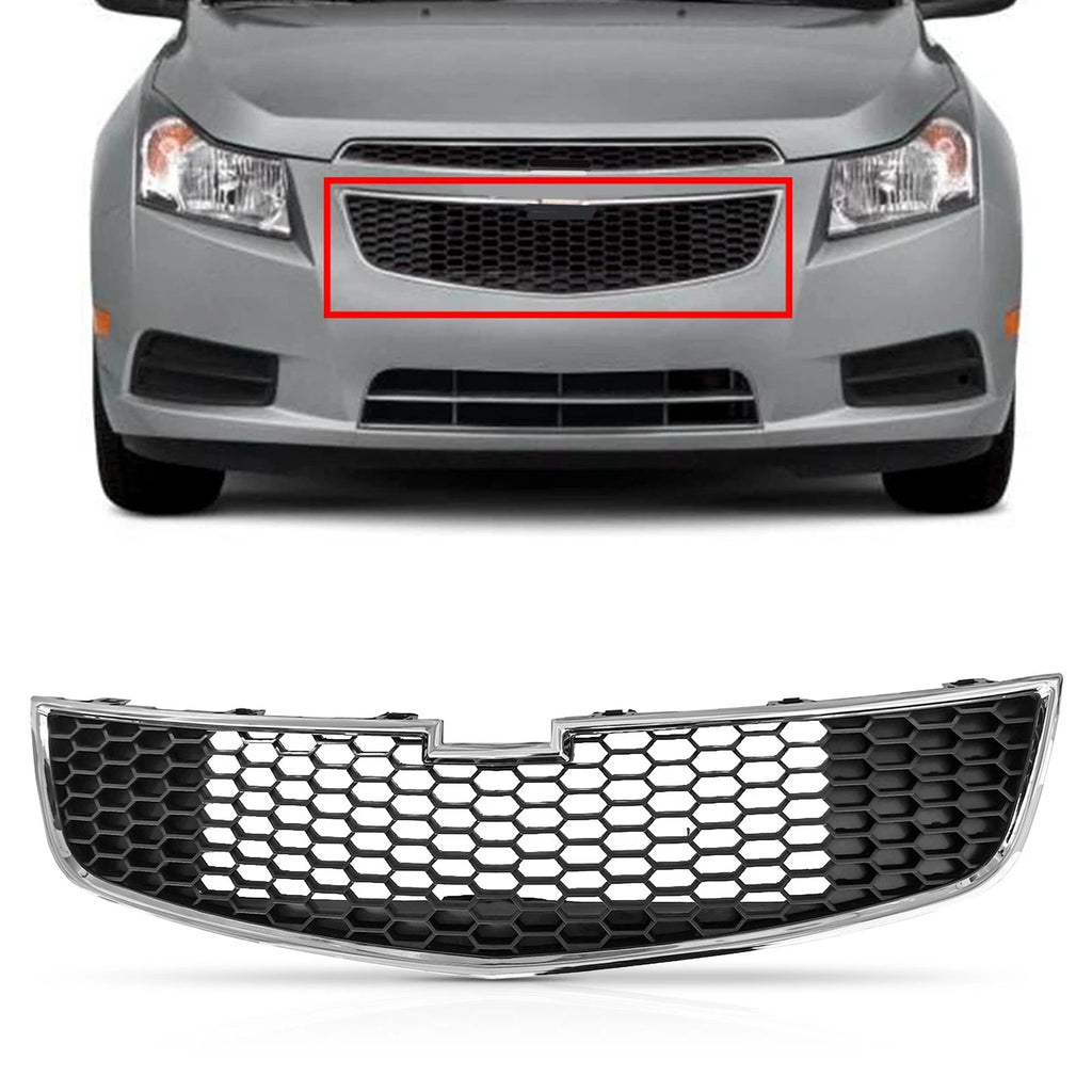 Front Lower Grille with Chrome Trim for Chevrolet Cruze (2011–2014)