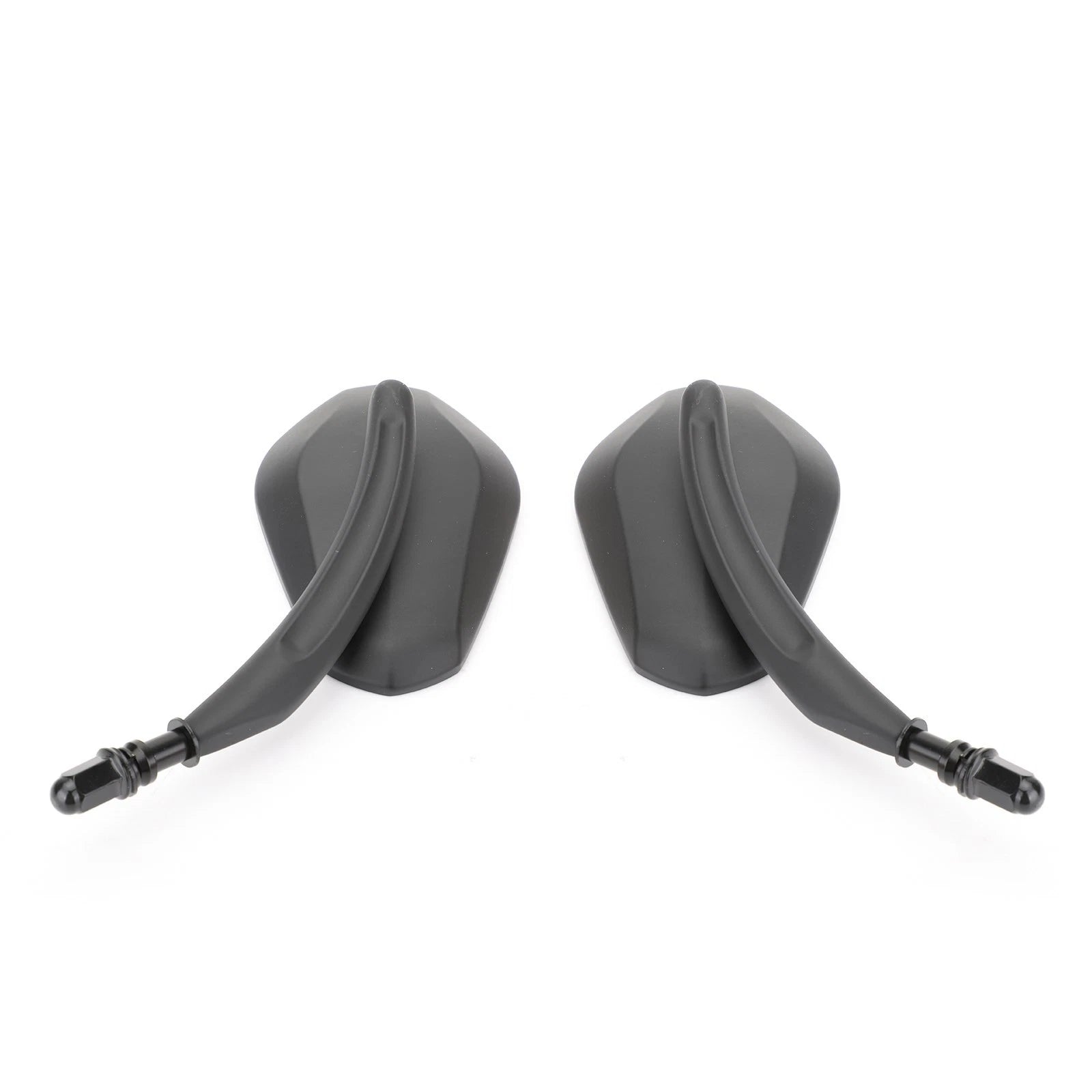 Black Diamond Rear View Mirrors for Cruiser Touring Chopper Sportster