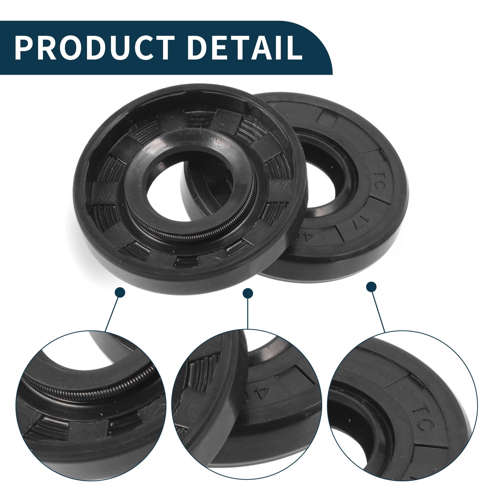 Set of 5 Oil Seal Rotary Shaft Seal NBR Rubber 17x40x7mm