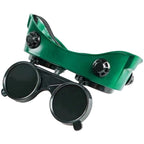 Double Flip Welding Safety Eyewear with Green Lens Full Frame Protection