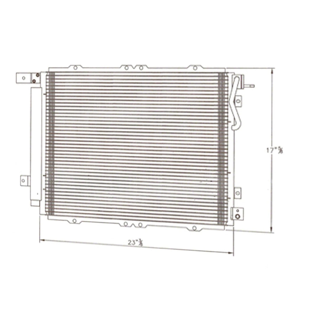 Replacement A C Condenser w Receiver Drier for Kia Sorento (2003–2006)