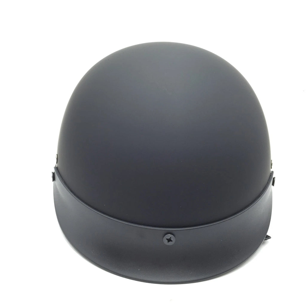 HTTMT DOT Certified Black Half Face Helmet for Chopper Cruiser Biker (M)