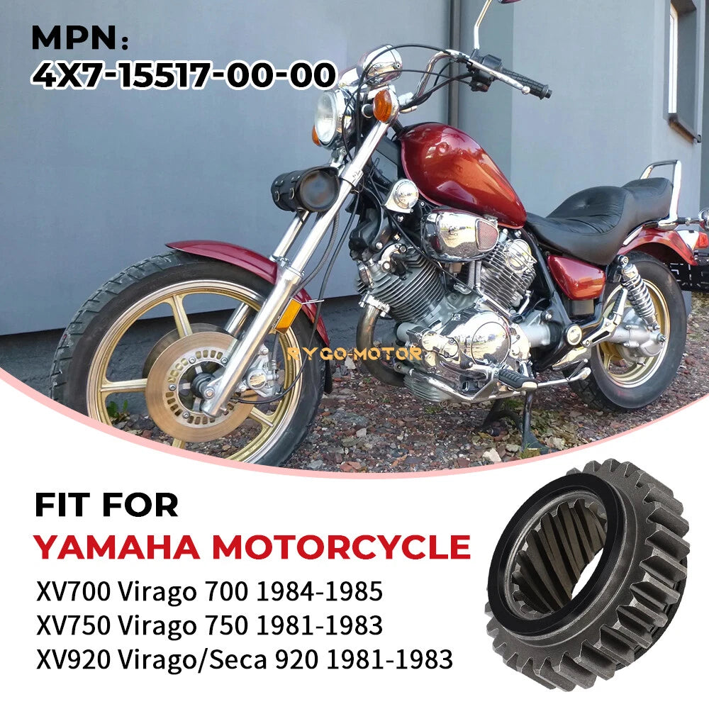 Starter Motor Gear for Yamaha Virago 920 XV920 (1981–1983) 4X7-15511-00-00