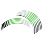 21" 19" Rim Stripes Wheel Stickers for Kawasaki KX 250F (2004-2021) Green