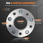 4X 1.5" Wheel Adapters 5x135 to 5x5.5 for Ford Expedition Lincoln (2003–2006)