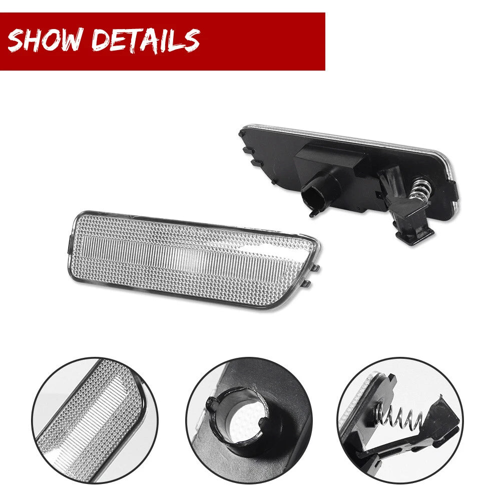 Clear Front Bumper Side Marker for VW Golf GTI R32 Jetta (1999–2005)