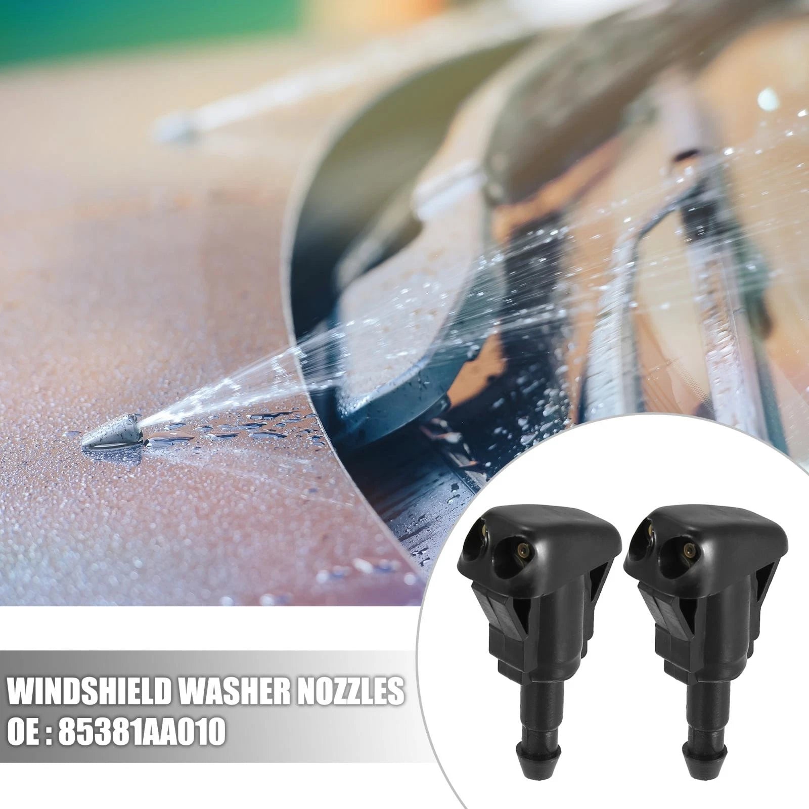 Set of 4 Windshield Washer Nozzles for Toyota Camry (1997–2001) 85381AA010