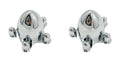 Wheel Hub Caps Chrome Spider Bullet Front Pair for Ford F-150 (2004–2020)