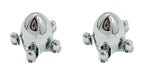 Wheel Hub Caps Chrome Spider Bullet Front Pair for Ford F-150 (2004–2020)