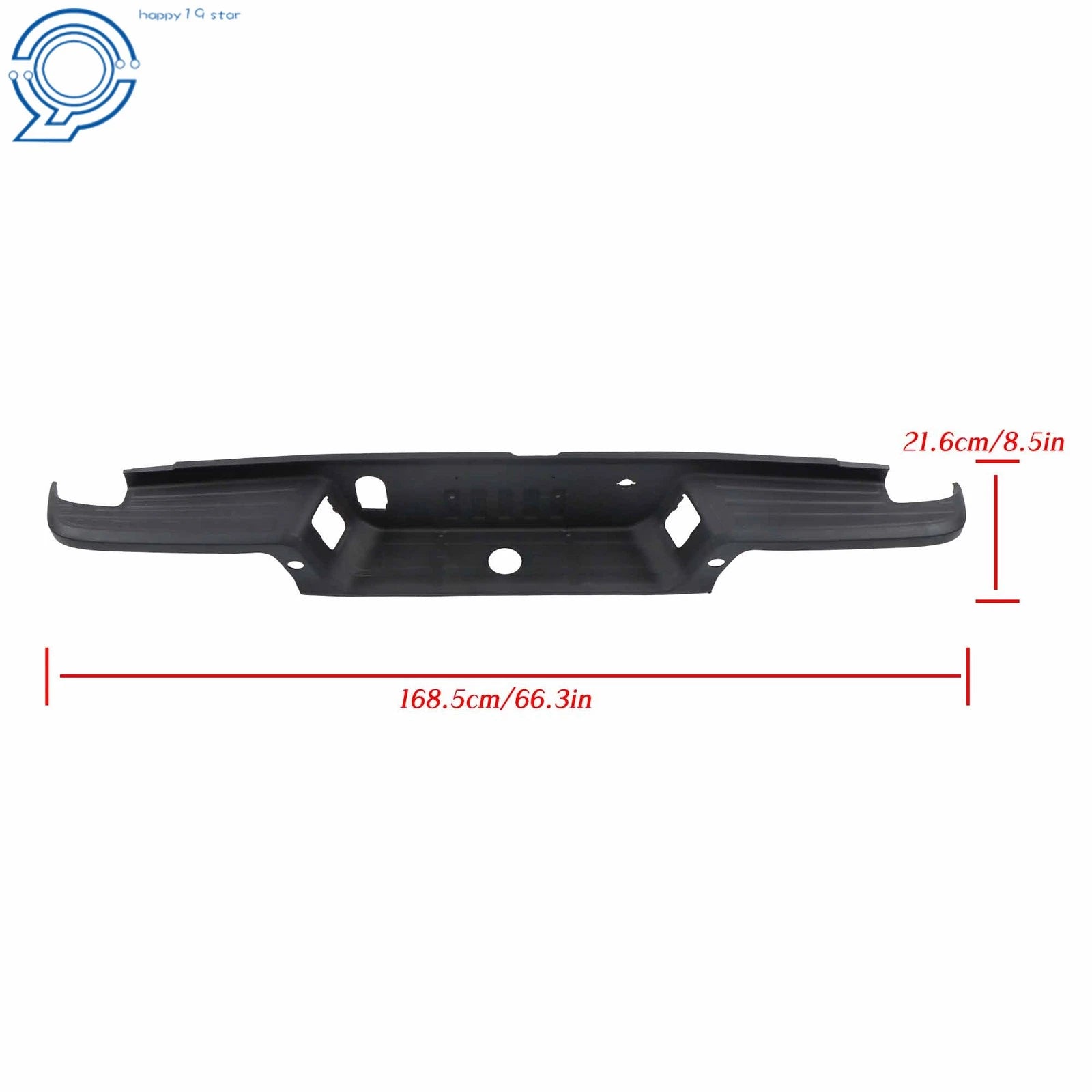 Rear Bumper Step Pad for Ford Ranger (2019–2023) Black with Tow Package