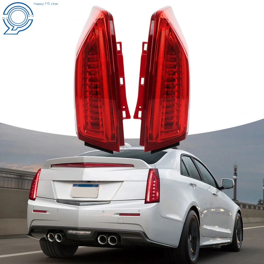 LED Tail Lights for Cadillac ATS (2013–2017) Rear Left + Right Chrome