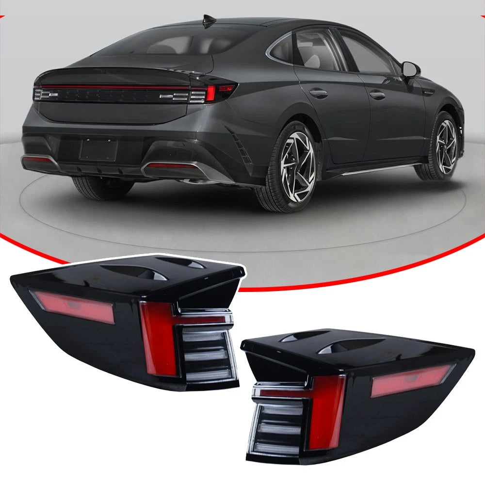 Set of 2 Full LED Outer Tail Lights for Hyundai Sonata (2024–2025) 92402-L1550 92401-L1550