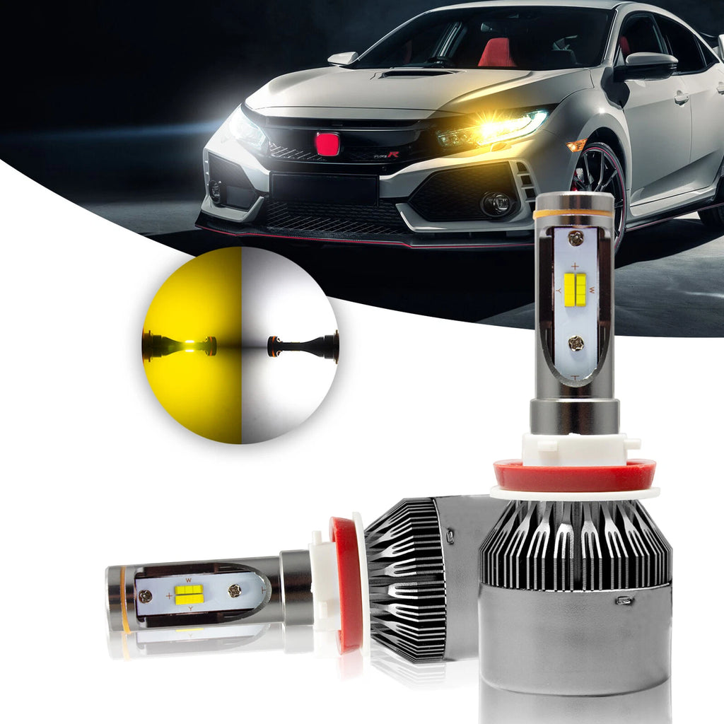 Dual Color 3000K/6000K LED Low Beam Bulbs for Honda Civic (2006–2015)