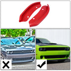 Pair Front Bumper Lip Splitter Protector for Dodge Challenger Hellcat (2015–2021)