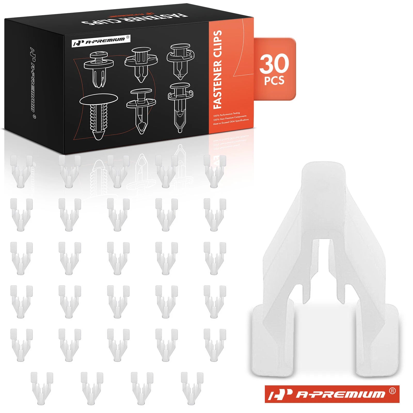 30Pcs Snap Fitting Grille Clip Fasteners for Honda Accord Civic
