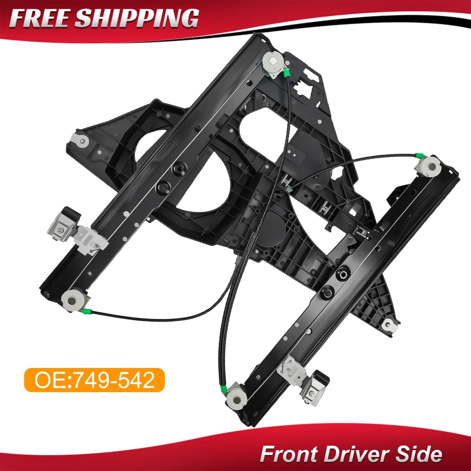 Front Driver Side Window Regulator for Lincoln Navigator, Ford Expedition (2007–2017)