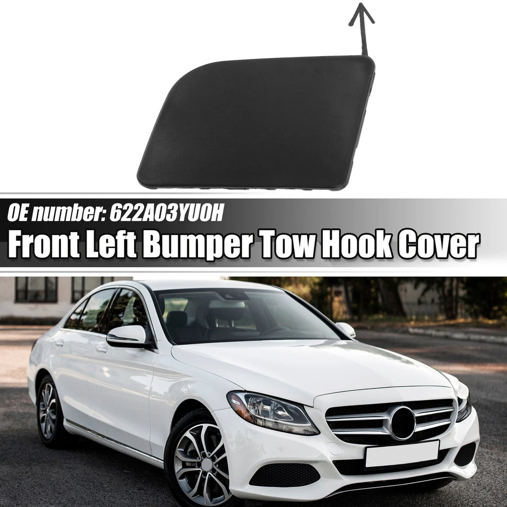 Front Left Tow Hook Cover for Nissan Sentra (2016–2019) - Black