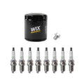 Wix Engine Oil Filter & NGK 8 V-Power Spark Plugs for LS430 LX470 SC430 (2001–2006)