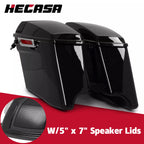 4" Stretched Extended Hard Saddle Bags for Harley Electra Glide Road King (1993–2013)