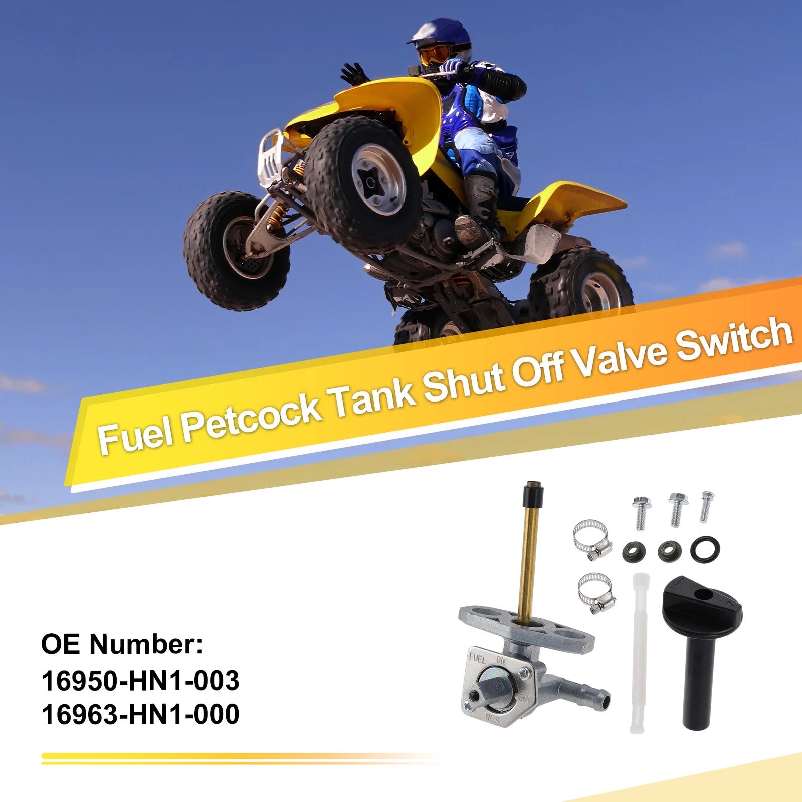 Fuel Valve Petcock Gas Tank Switch for Honda Sportrax 400 (2000–2006)