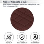 Car Center Console Cover with Storage Bag for BMW X7 (2019–2023) Red
