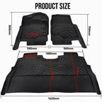 Set of 3 Floor Mats for Ford F-150/F-150 Lightning (2015–2025)