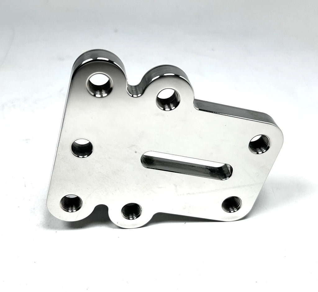 Mavimare Mirror Finish Connection Plate for Triple Outboard Motor (4.5")