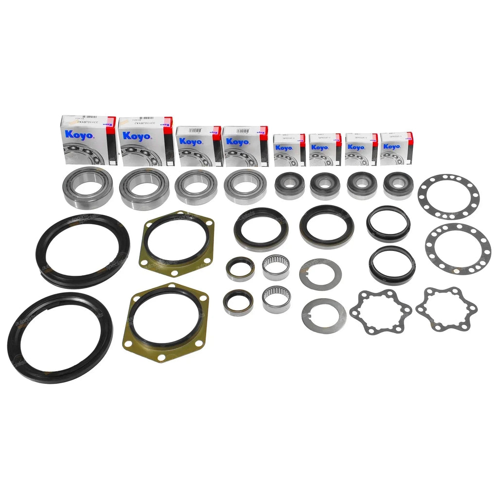 Swivel Hub Overhaul Kit + Wheel Bearings Oil Seals + Grease for Ford Maverick DA
